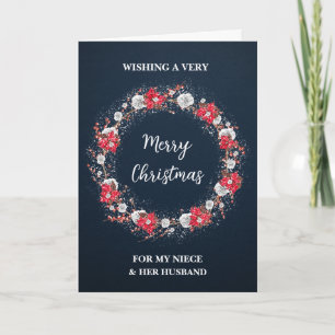 Rustic Niece & Ihr Mann frohe Weihnachten Karte