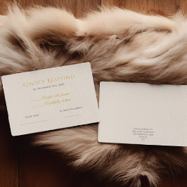 Rustic Noel Weihnachts-RSVP-Karte | Elegant  RSVP Karte