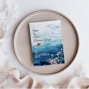 Rustic Ocean Rehearsal Dinner Invitation Einladung