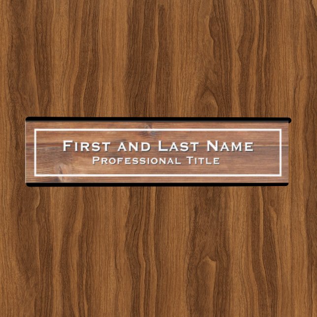 Rustic Office Door Sign Signs Wood Grain Look Türschild (Von Creator hochgeladen)