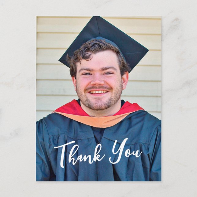 Rustic Panel Design Thank You Postcard Postkarte (Vorderseite)