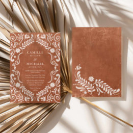 Rustic Papel Picado Mexikanische Hochzeit Einladung