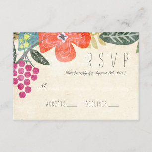 Rustic Paradise UAWG Response Card RSVP Karte