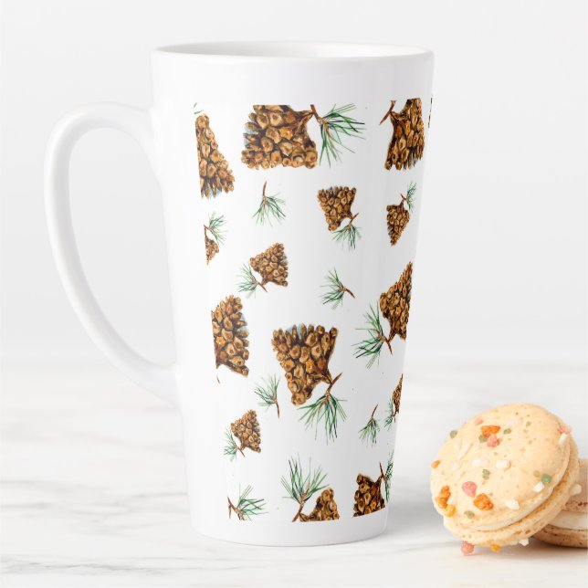 Rustic Pine Cone Forest Mug – Nature-Inspired Desi Milchtasse (Beispiel)