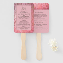 RUSTIC PINK - Hochzeitslüfter Fächer