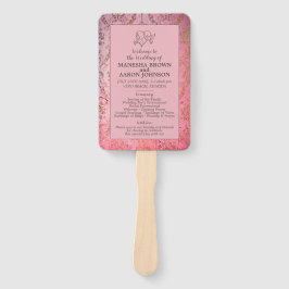 RUSTIC PINK - Hochzeitslüfter Fächer