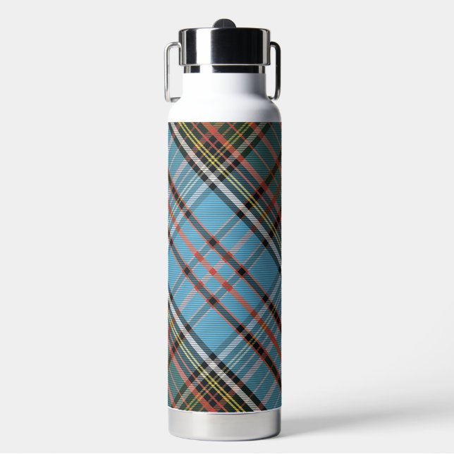 Rustic Plaid Anderson Classic Tartan Trinkflasche (Vorderseite)