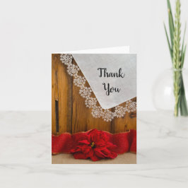 Rustic Poinsettia Country Winter Wedding Danke