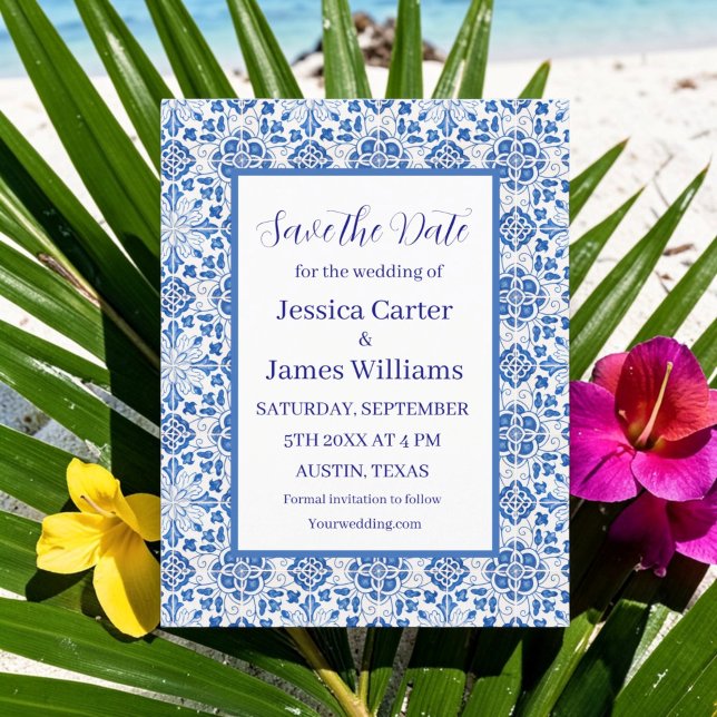 Rustic Portuguese Tiles Mediterranean Wedding (Von Creator hochgeladen)