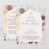 Rustic POTLUCK Wedding Template Guide