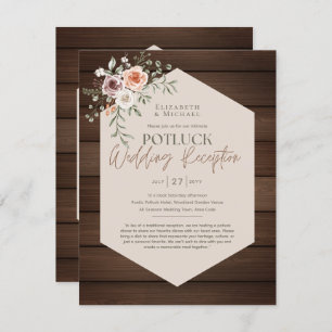 Rustic POTLUCK Wedding Template Guide