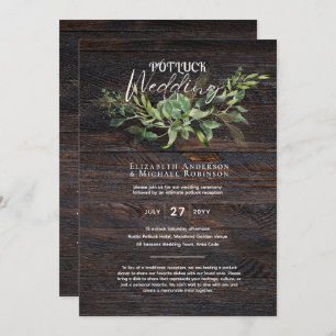 Rustic POTLUCK Wedding Template Guide