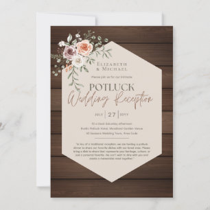Rustic POTLUCK Wedding Template Guide