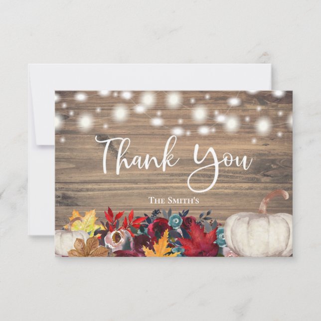 Rustic Pumpkin Aquamarin Orange Burgundy Fall Viel (Vorderseite)