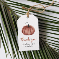 Rustic Pumpkin Baby Dusche Vielen Dank