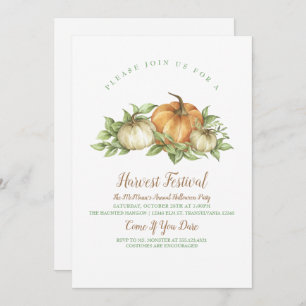 Rustic Pumpkin-Einladung Einladung