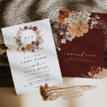 Rustic Pumpkin Hochzeit im Herbst Einladung<br><div class="desc">Diese Einladungskarte ist für die Herbstkollektion von AMBER konzipiert - sie ist die perfekte Ergänzung zu jeder Hochzeit im Herbst. Set den Ton für Ihr traumhaftes Event mit diesem rustikalen Aquarell. Um Ihre eigenen Touchs hinzuzufügen, wählen Sie die Option "Personalisieren Sie diese Vorlage" oder "Weiter anpassen" für noch mehr Editiermöglichkeiten....</div>