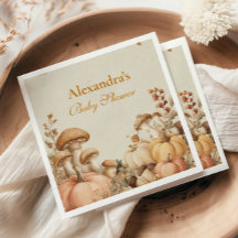 Rustic Pumpkin Mushroom Baby Dusche