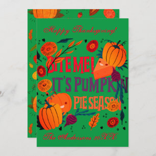Rustic Pumpkin Pie Season Illustration