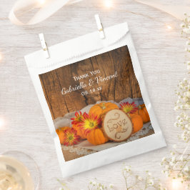 Rustic Pumpkins Fall Barn Wedding Vielen Dank Geschenktütchen