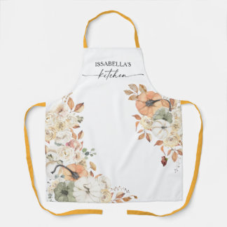 Rustic Pumpkins Thanksgiving All-Over Print Apron Schürze
