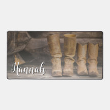 Rustic Ranch Cowboy Boots für zwei Monogramm