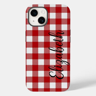 Rustic Red Black Büffel Karo - kann roten Fall bea Case-Mate iPhone 14 Hülle