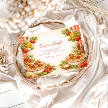 Rustic Red Gingham Little Meatball Diapper Raffle