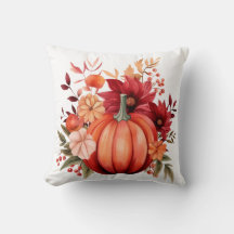 Rustic Red Pumpkin Zuhause Sweet Zuhause Kissen