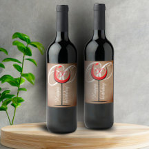 Rustic Red Wine Glass Script 60. Geburtstag