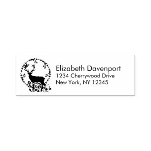 Rustic Reindeer Boho Silhouette Permastempel