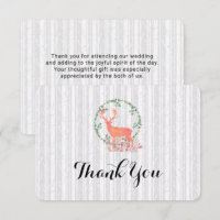 Rustic Rentier Botanical Wedding Vielen Dank