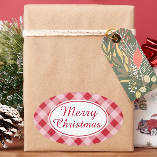 Rustic Retro Frohe Weihnachtsgeschenke Stickers (Feiertag)