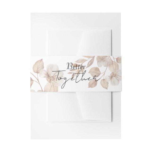 Rustic Romance Wedding  Einladungsbanderole (Vorderseite Beispiel)