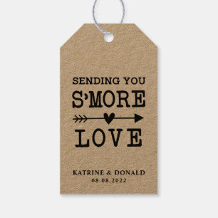 Rustic S’more Liebe Wedding Gift Tags Geschenkanhänger