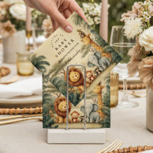 Rustic Safari Friends Baby Shower