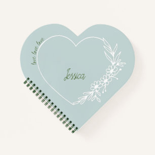 Rustic Sage Heart Notizbuch