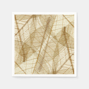 Rustic Sheer Cream Lace Blätter Serviette