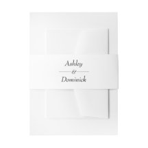 Rustic Simple Italic Elegant Wedding Envelope