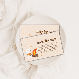 Rustic S'more Liebe Campfeuerbücher für Babydusche Begleitkarte
