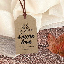 Rustic S'more Liebe Kraft Gastgeschenk Hochzeit Ta