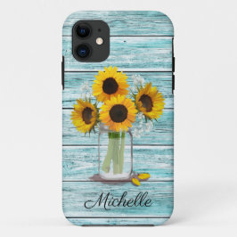 Rustic Sonnenblume Mason Jar Case-Mate iPhone Hülle