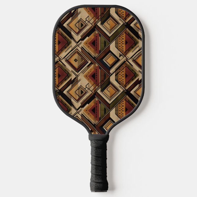 Rustic Southwestern Stripe Pattern (1) Pickleball Schläger (Vorderseite)