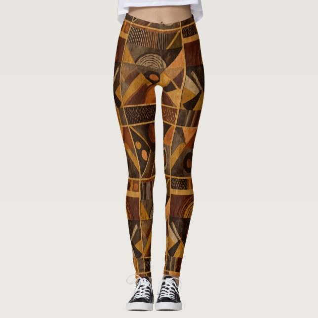 Rustic Southwestern Stripe Pattern (4) Leggings (Vorderseite)