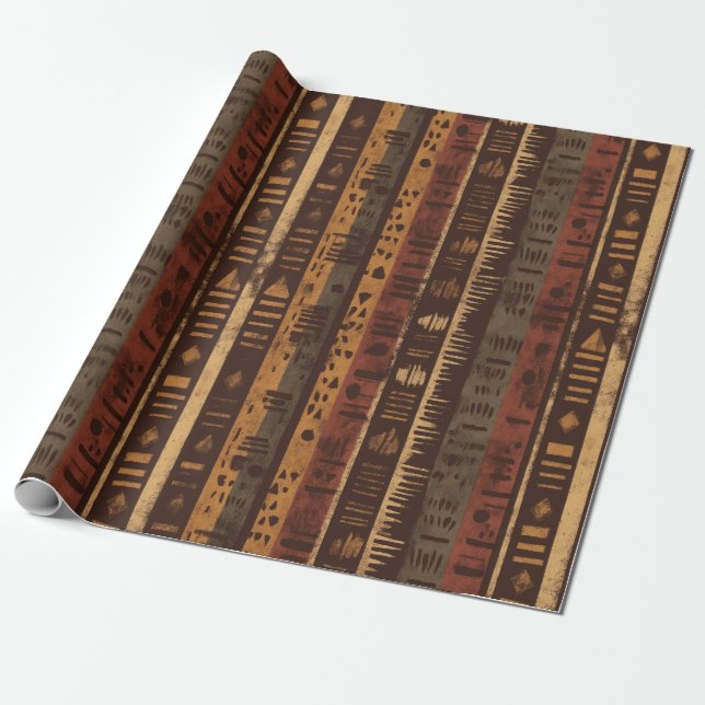 Rustic Southwestern Stripe Pattern (5) Geschenkpapier (Ungerollt)