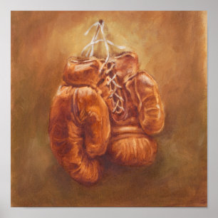 Rustic Sports Boxhandschuh Poster