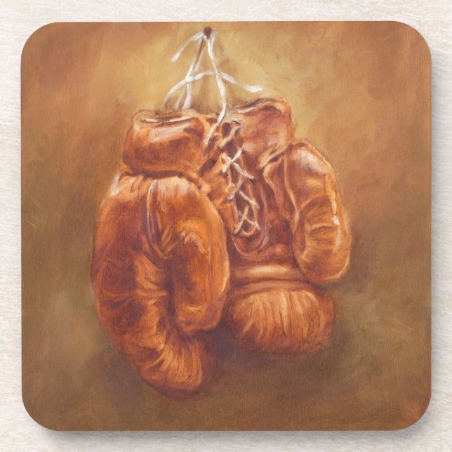 Rustic Sports | Boxhandschuh Untersetzer (Vorderseite)