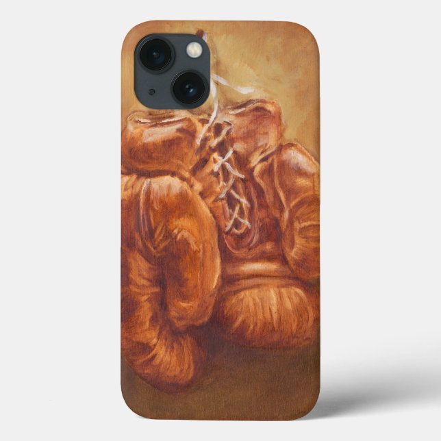 Rustic Sports Boxing Glove Case-Mate iPhone Hülle (Rückseite)