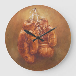 Rustic Sports   Boxing Glove Große Wanduhr