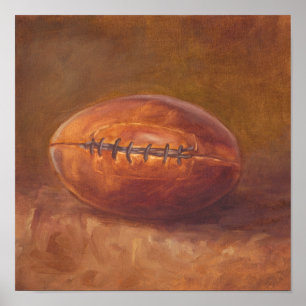 Rustic Sports Fußball Poster